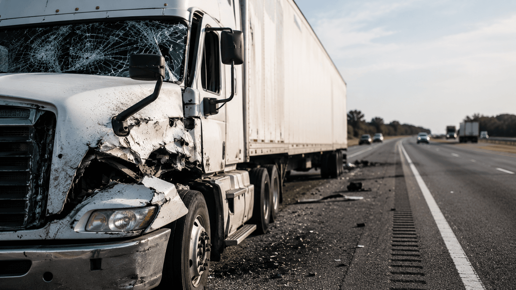 Commercial truck accident on a Virginia Beach highway