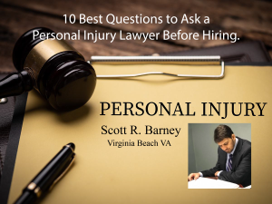 10 Best Questions to Ask A Personal Injury Attorney Before Hiring